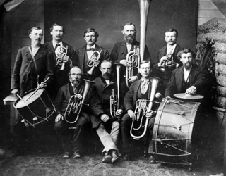 La primera banda de metales de Colorado, 1862